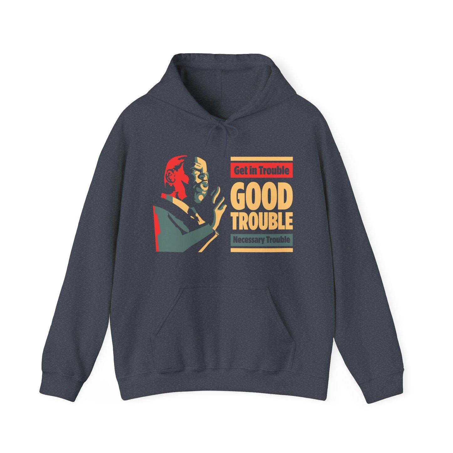 “John Lewis: Good Trouble” Unisex Hoodie