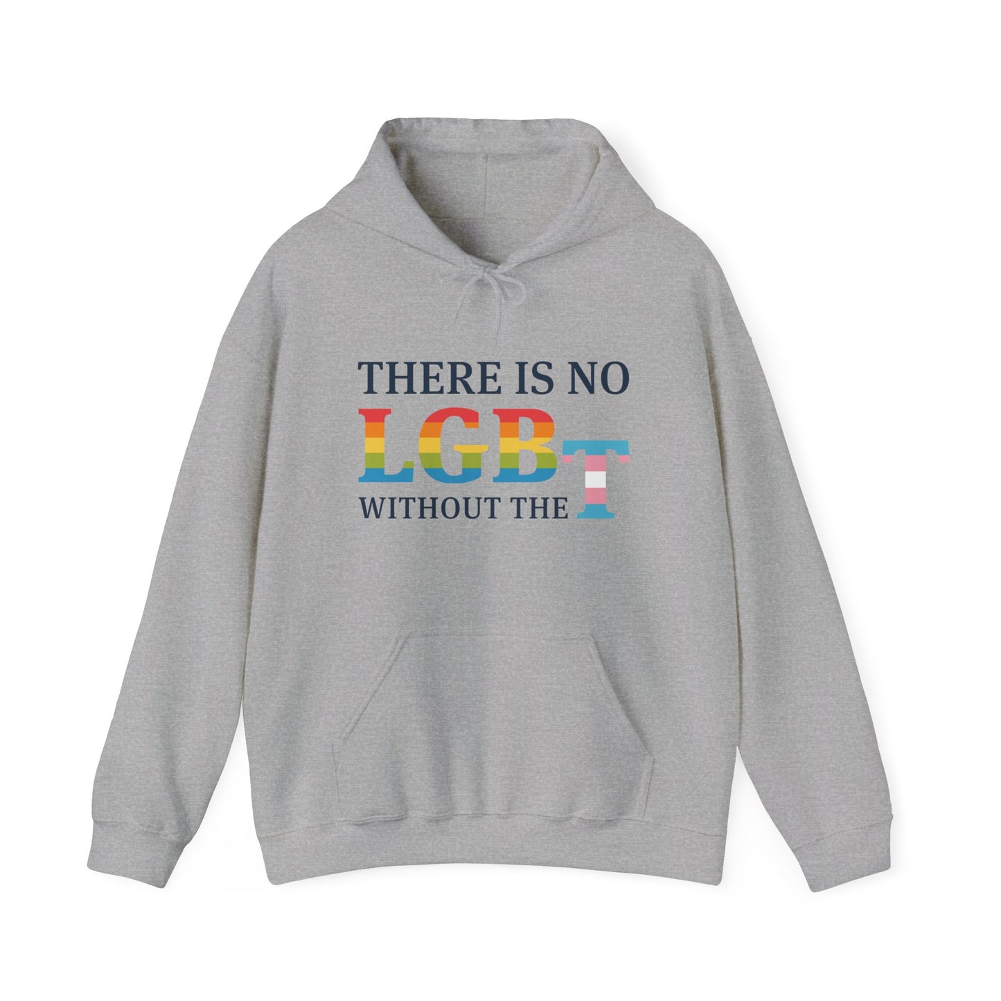 “There Is No LGB Without the T” Unisex Hoodie