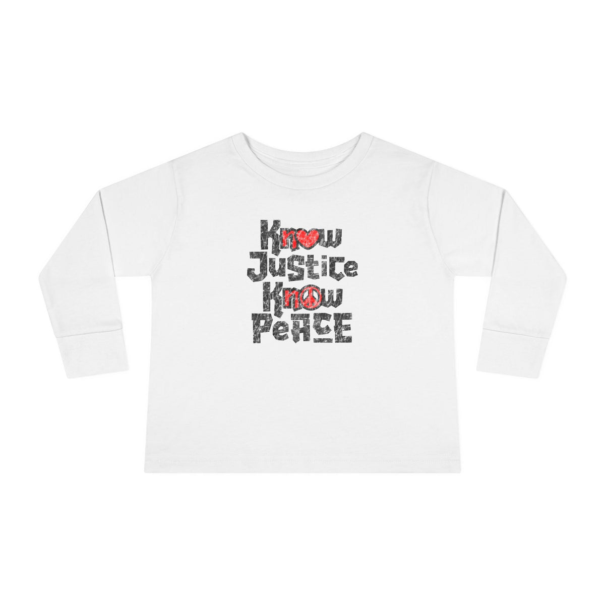 "Know Justice, Know Peace (Heart of Awareness)" Kids T-Shirt