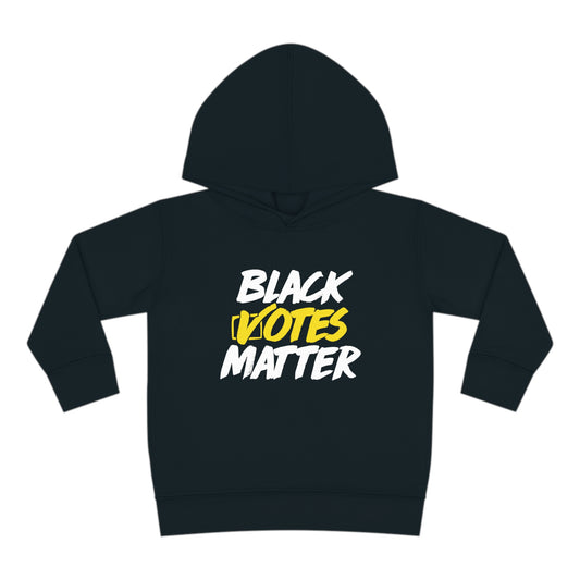 “Black Votes Matter (white text)” Toddler Hoodie