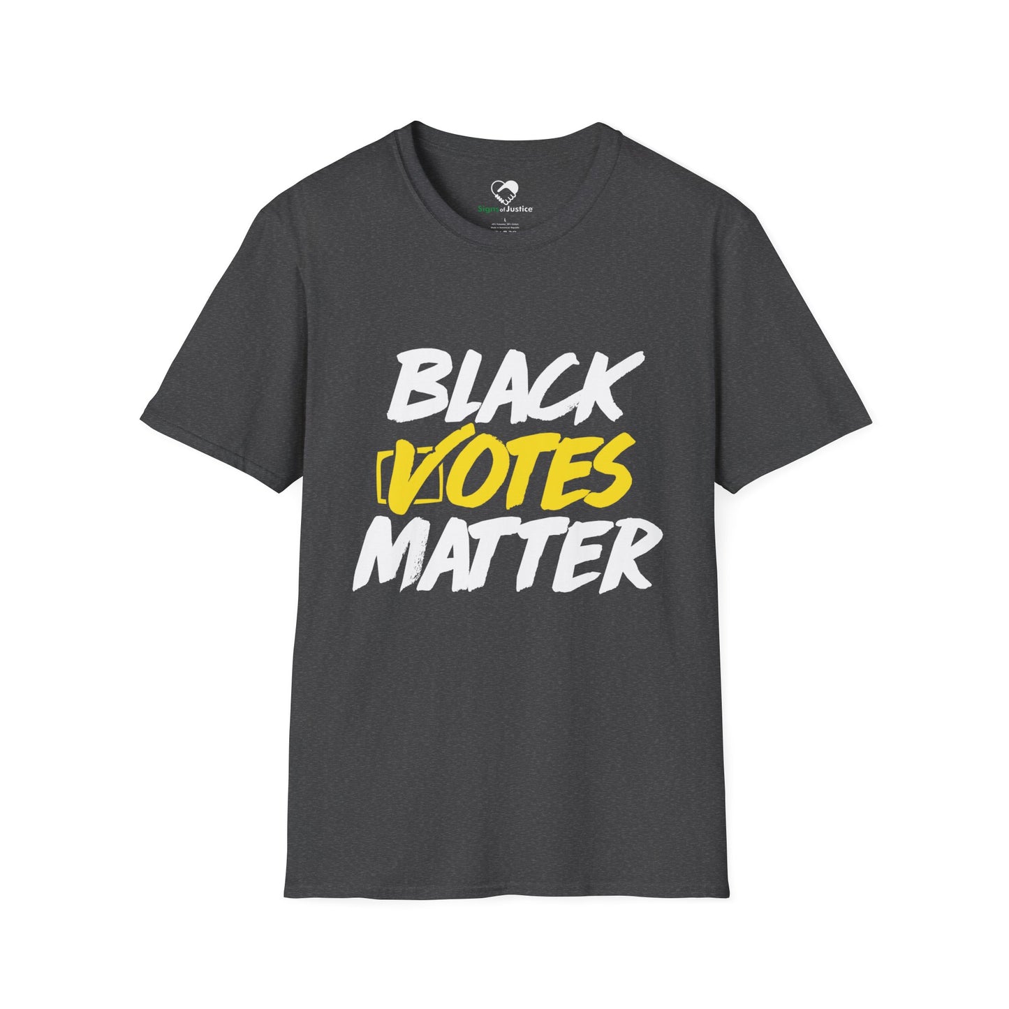 “Black Votes Matter” (white text) Unisex T-Shirt