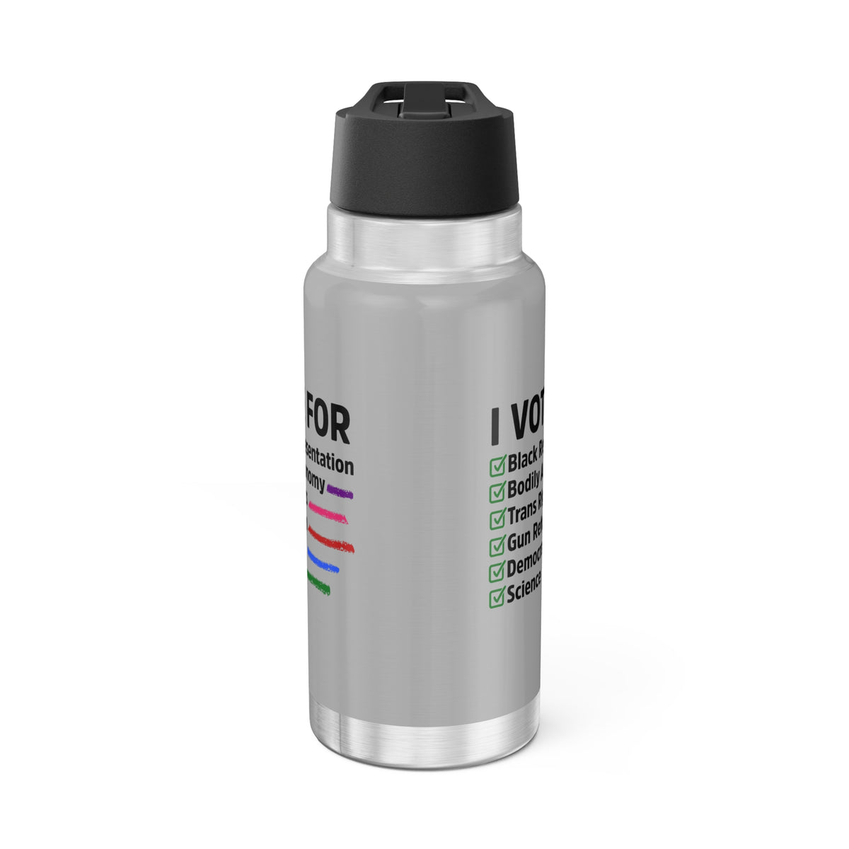 "I Vote For" 32 oz. Tumbler/Water Bottle