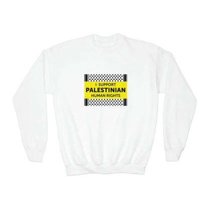 “I Support Palestinian Human Rights” Youth Sweatshirt