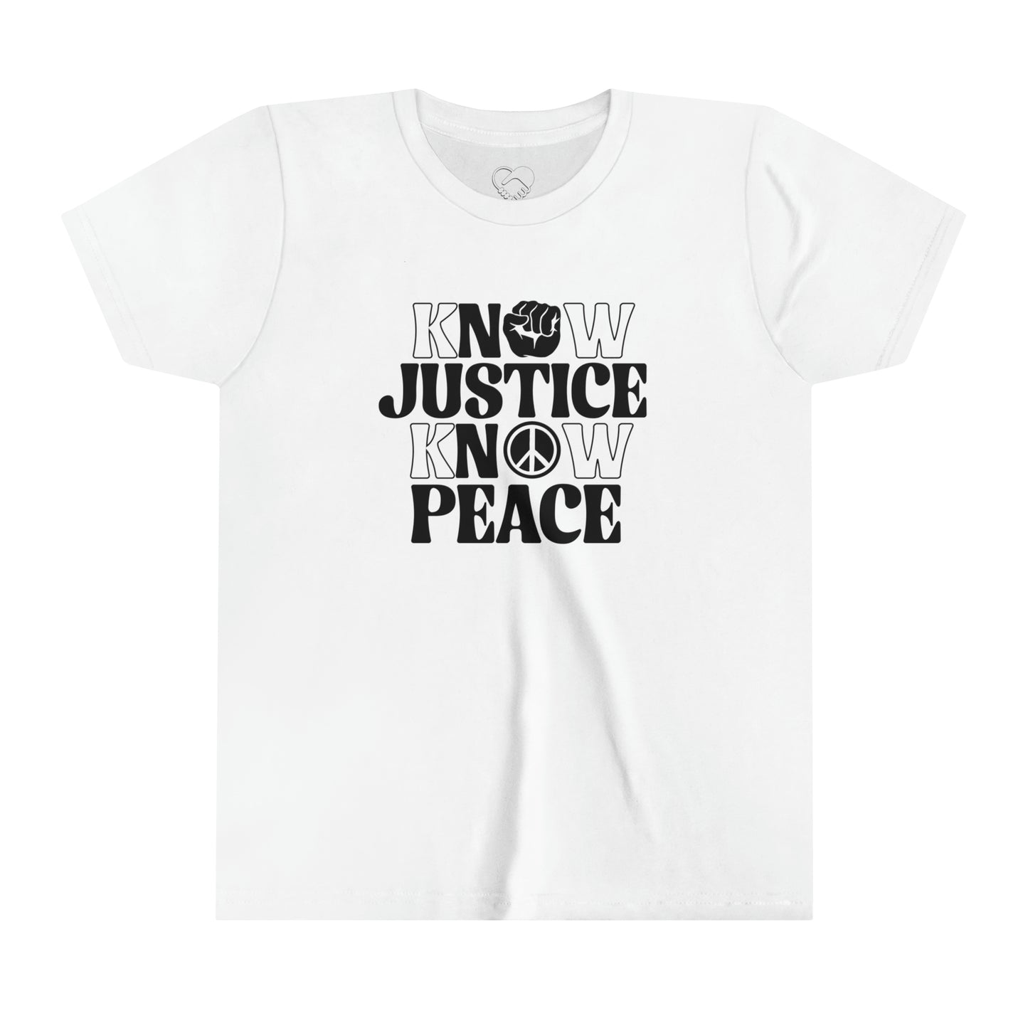 “Know Justice, Know Peace (Classic)” Youth T-Shirt