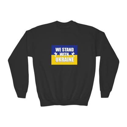 “We Stand With Ukraine” Youth Sweatshirt