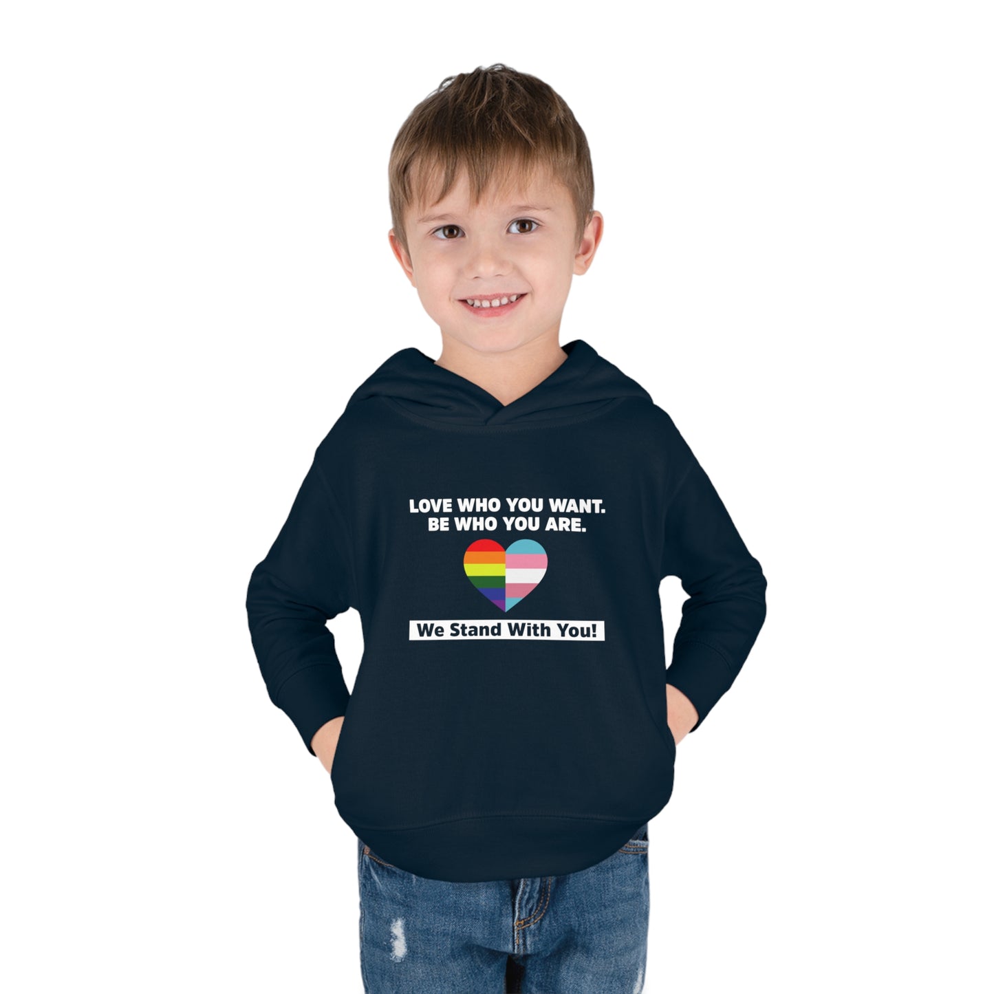 "Love Who You Want" Toddler Hoodie