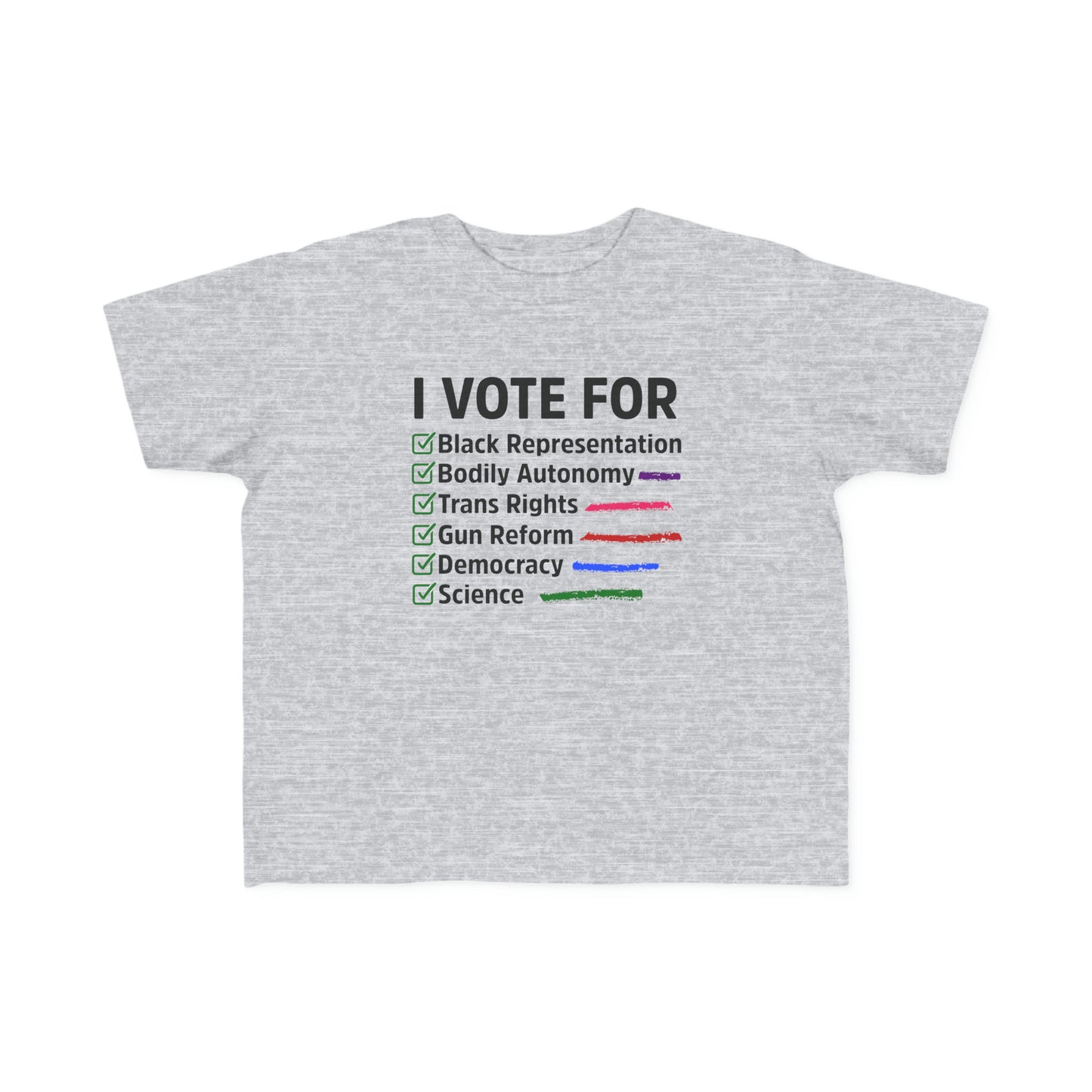 “I Vote For” Toddler's Tee
