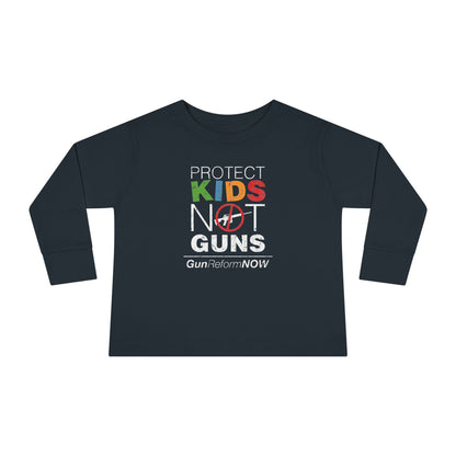 "Protect Kids Not Guns" Toddler Long Sleeve Tee