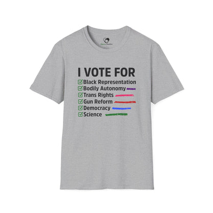 “I Vote For” Unisex T-Shirt