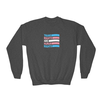 “Trans Rights Are Human Rights” Youth Sweatshirt
