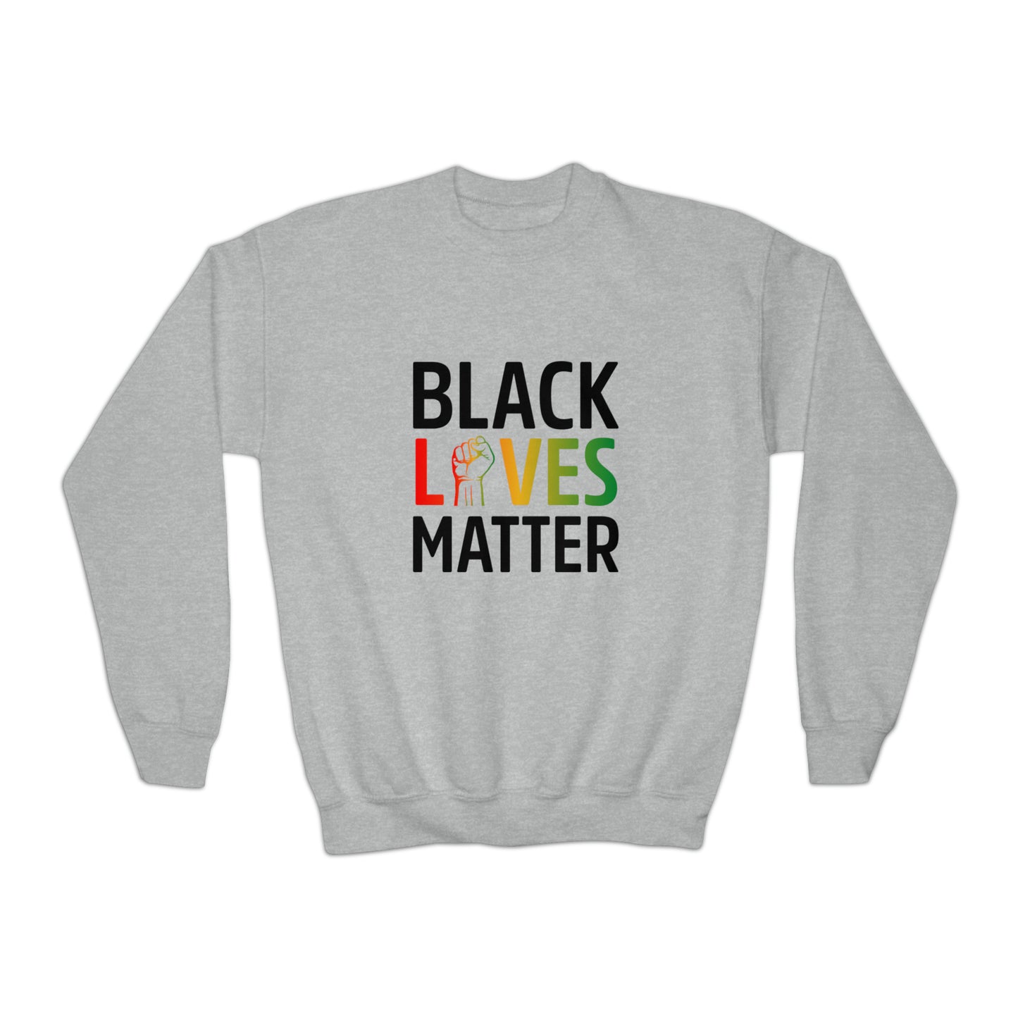 “Black Lives Matter – Unity Fist (Pan-Africa)” Youth Sweatshirt