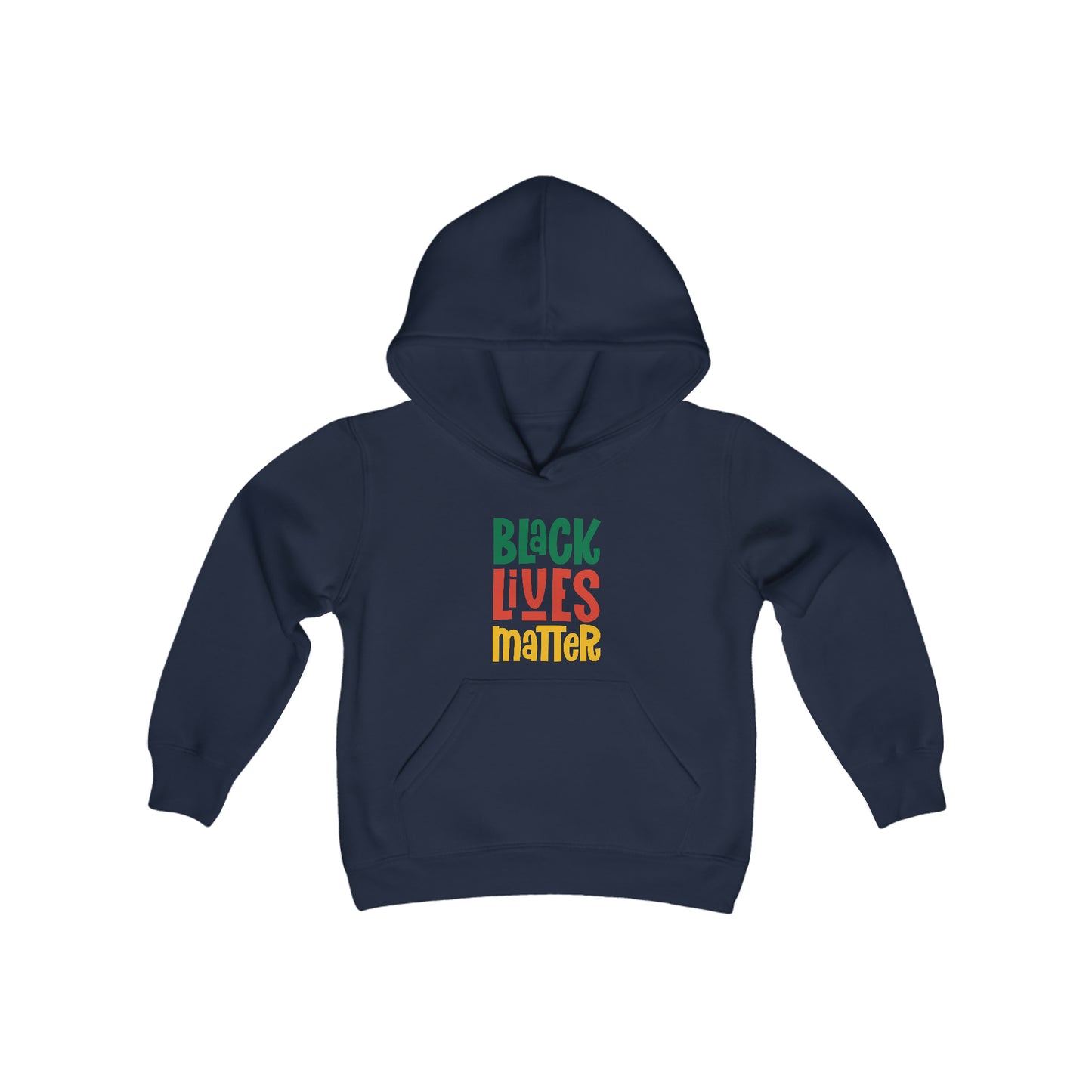 “Black Lives Matter – Solidarity (Pan-Africa 2)” Youth Hoodie