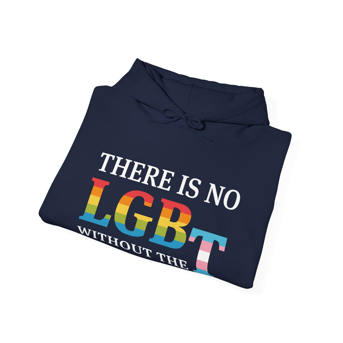 “There Is No LGB Without the T” Unisex Hoodie