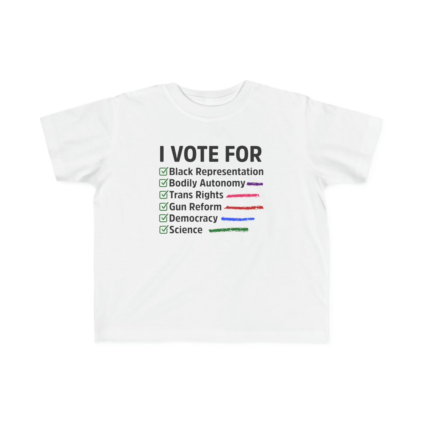 “I Vote For” Toddler's Tee