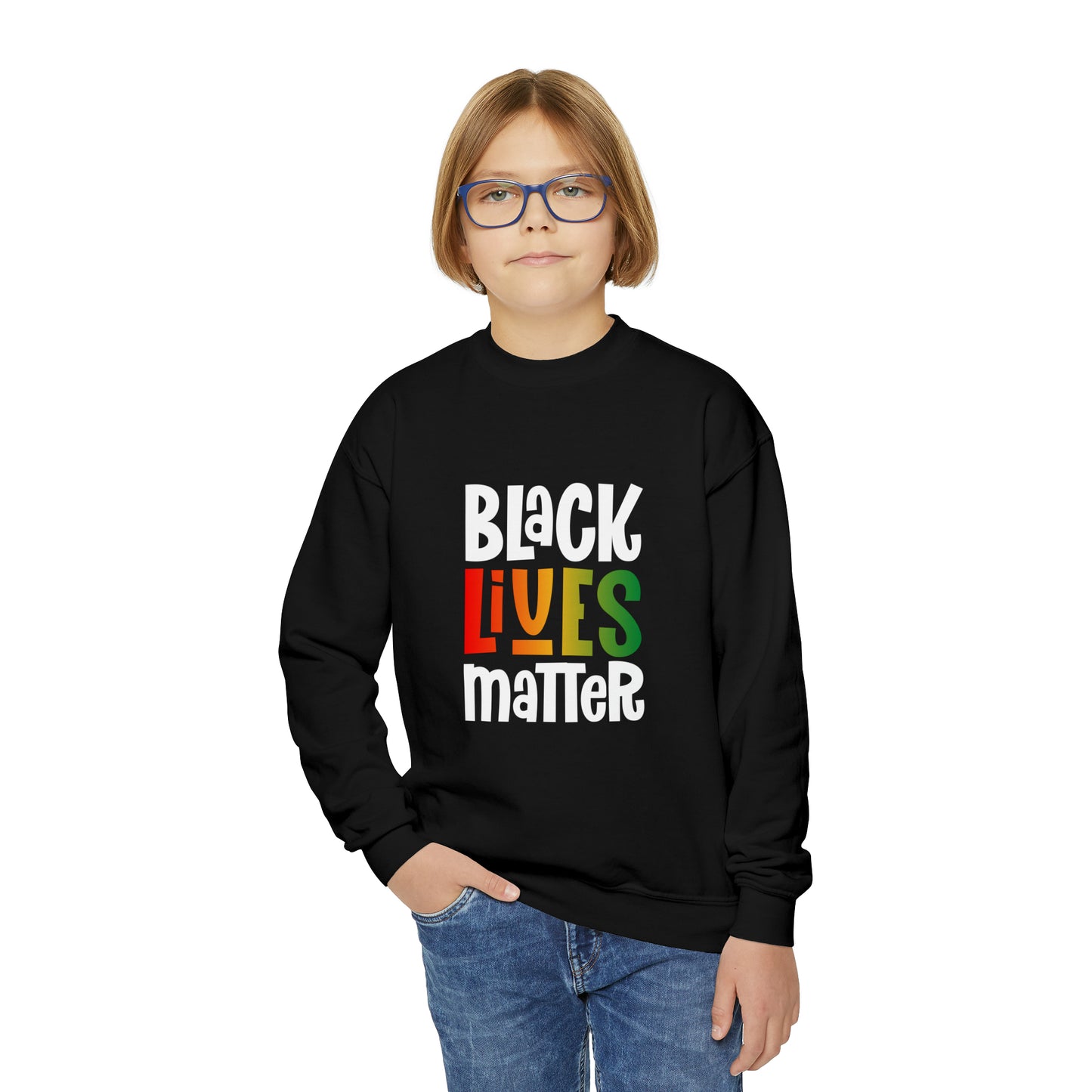 “Black Lives Matter – Solidarity (Pan-Africa 1)” Youth Sweatshirt