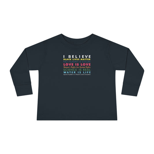 "I / We Believe" Toddler Long Sleeve Tee