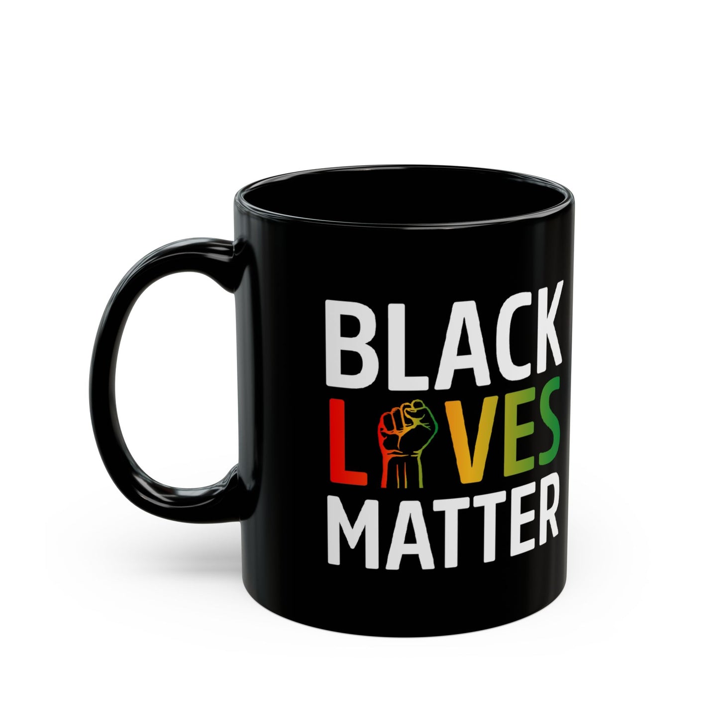 “Black Lives Matter – Unity Fist (Pan-Africa)” 11 oz. Mug