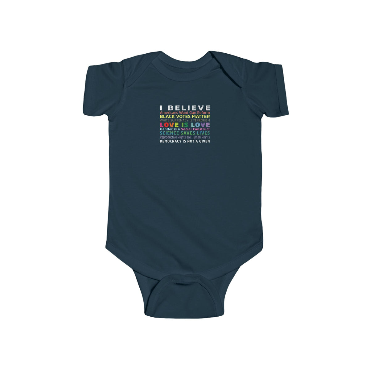 "I / We Believe 2.0" Infant Onesie