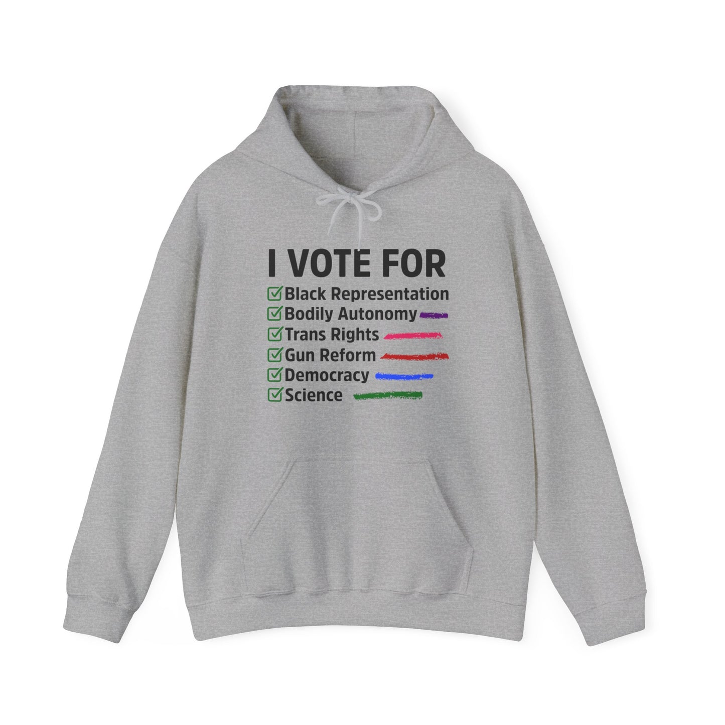 “I Vote For” Unisex Hoodie