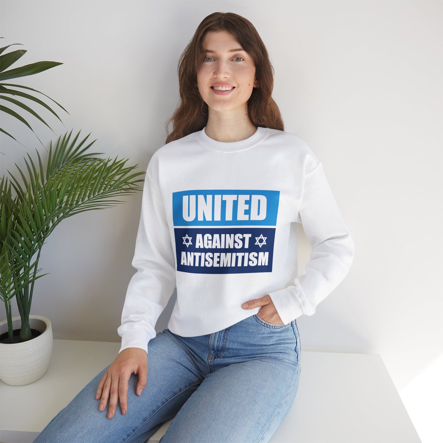 “United Against Antisemitism” Unisex Sweatshirt