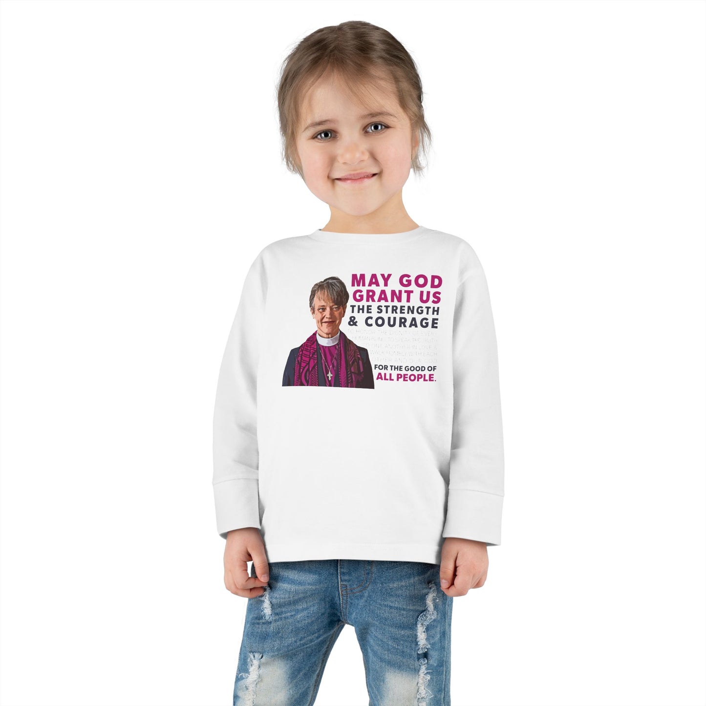 "Mariann Budde Bishop" Toddler Long Sleeve Tee