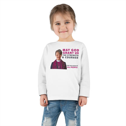 "Mariann Budde Bishop" Toddler Long Sleeve Tee