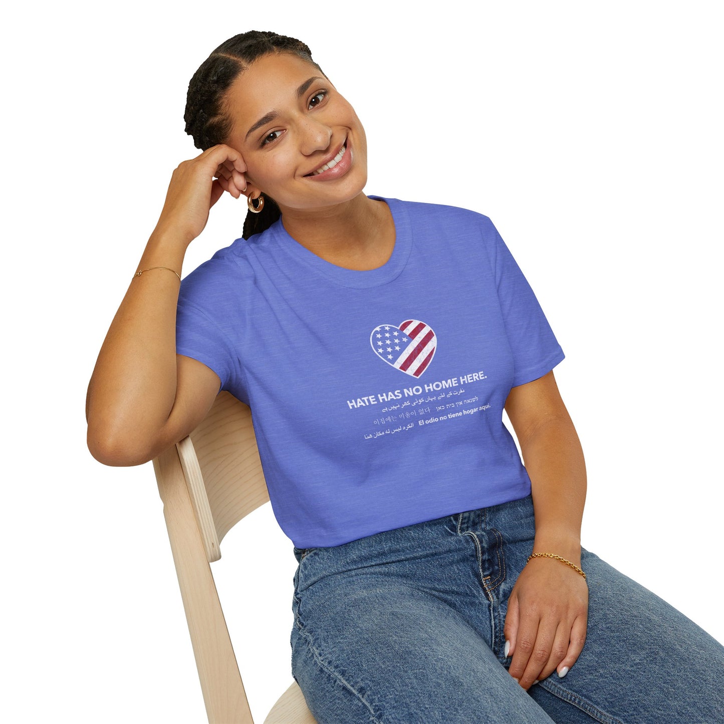 “Hate Has No Home Here” Unisex T-Shirt