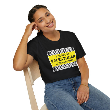 “I Support Palestinian Human Rights” Unisex T-Shirt