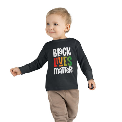“Black Lives Matter – Solidarity (Pan-Africa 1)” Toddler Long Sleeve Tee