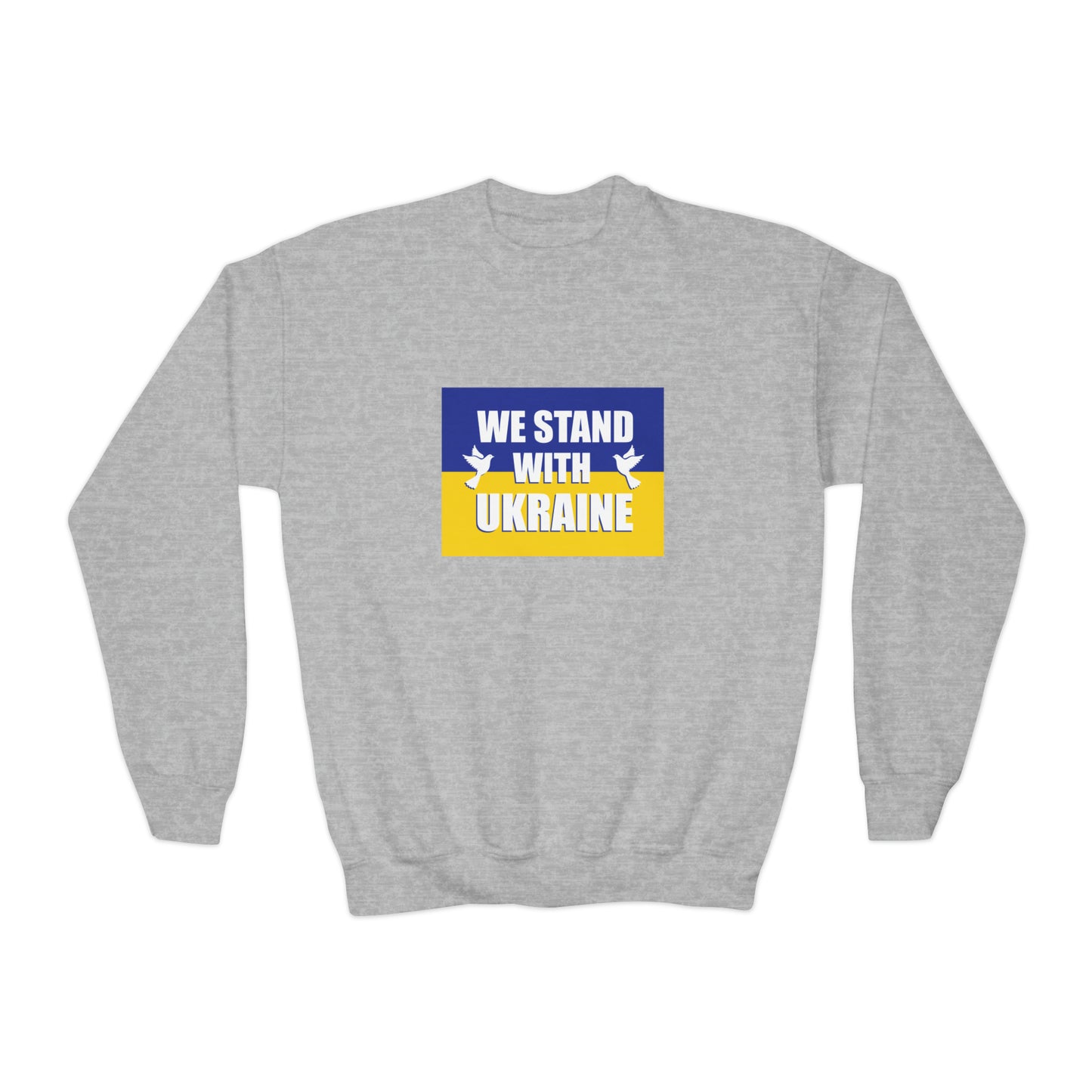 “We Stand With Ukraine” Youth Sweatshirt