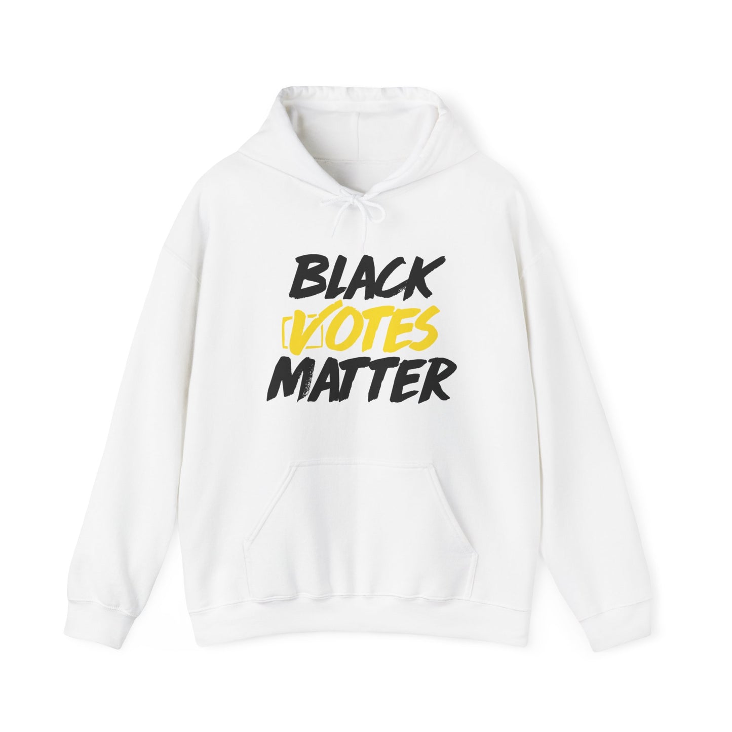 “Black Votes Matter” (white text) Unisex Hoodie
