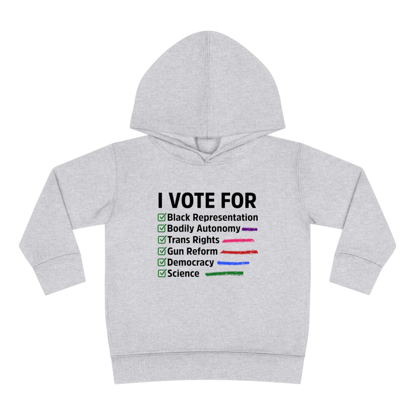 “I Vote For” Toddler Hoodie