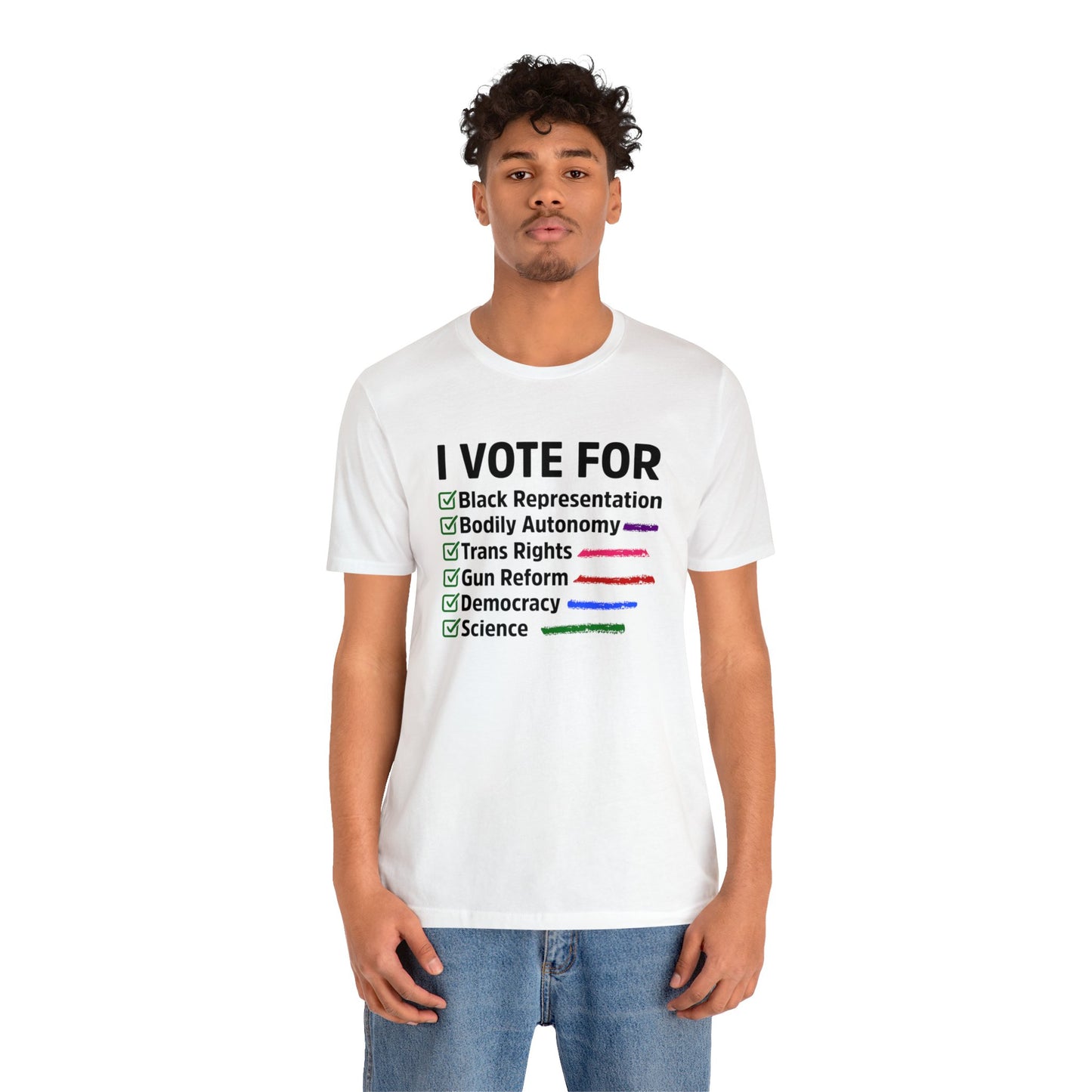 “I Vote For” Unisex T-Shirt (Bella+Canvas)