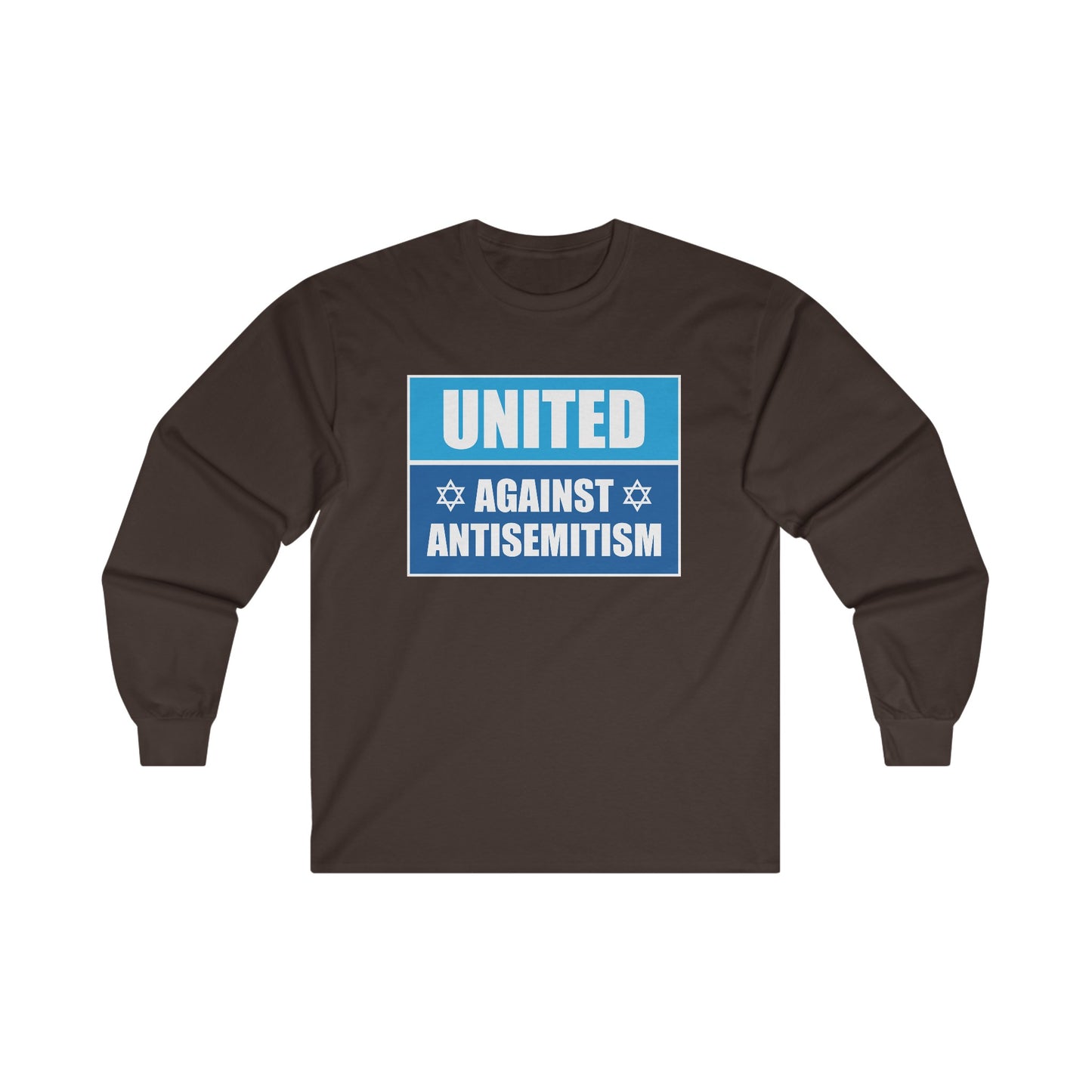 “United Against Antisemitism” Unisex Long Sleeve T-Shirt