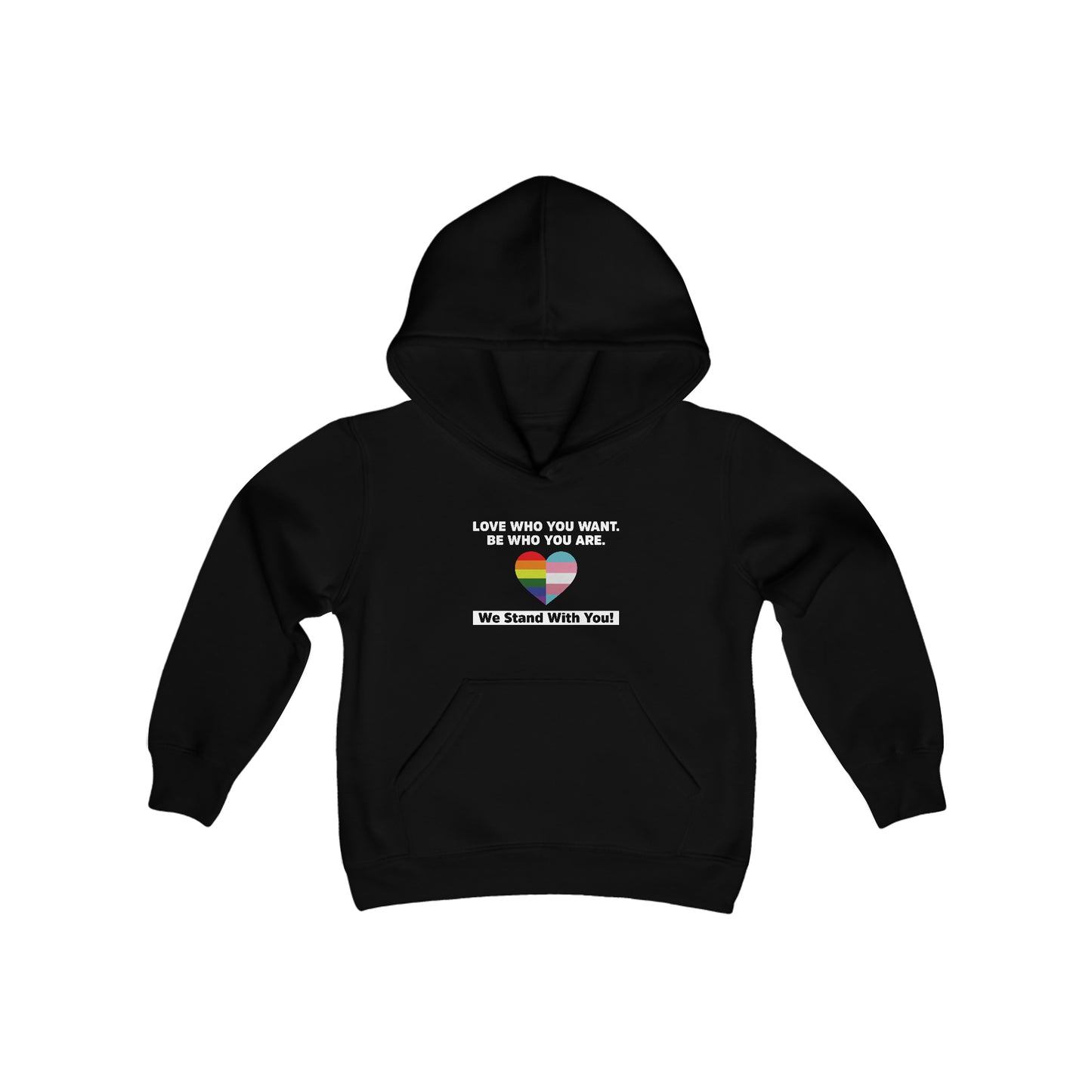 “Love Who You Want” Youth Hoodie