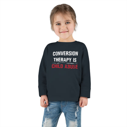 “Conversion Therapy” Toddler Long Sleeve Tee