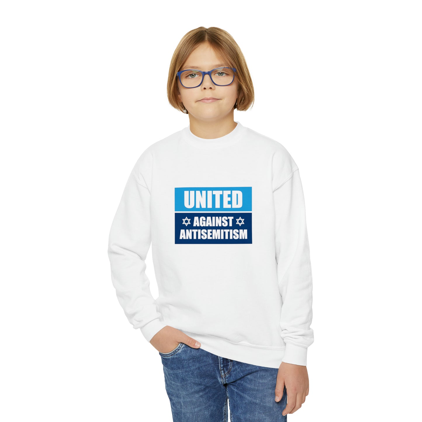 “United Against Antisemitism” Youth Sweatshirt