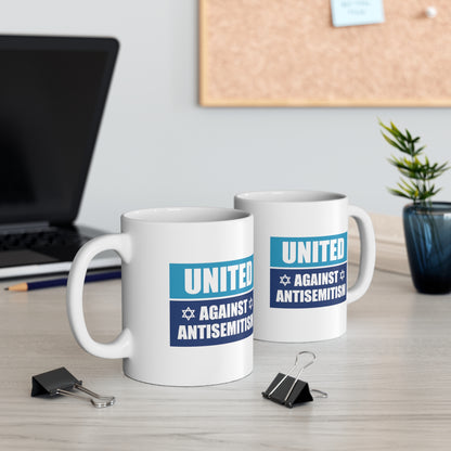 "United Against Antisemitism” 11 oz. Mug