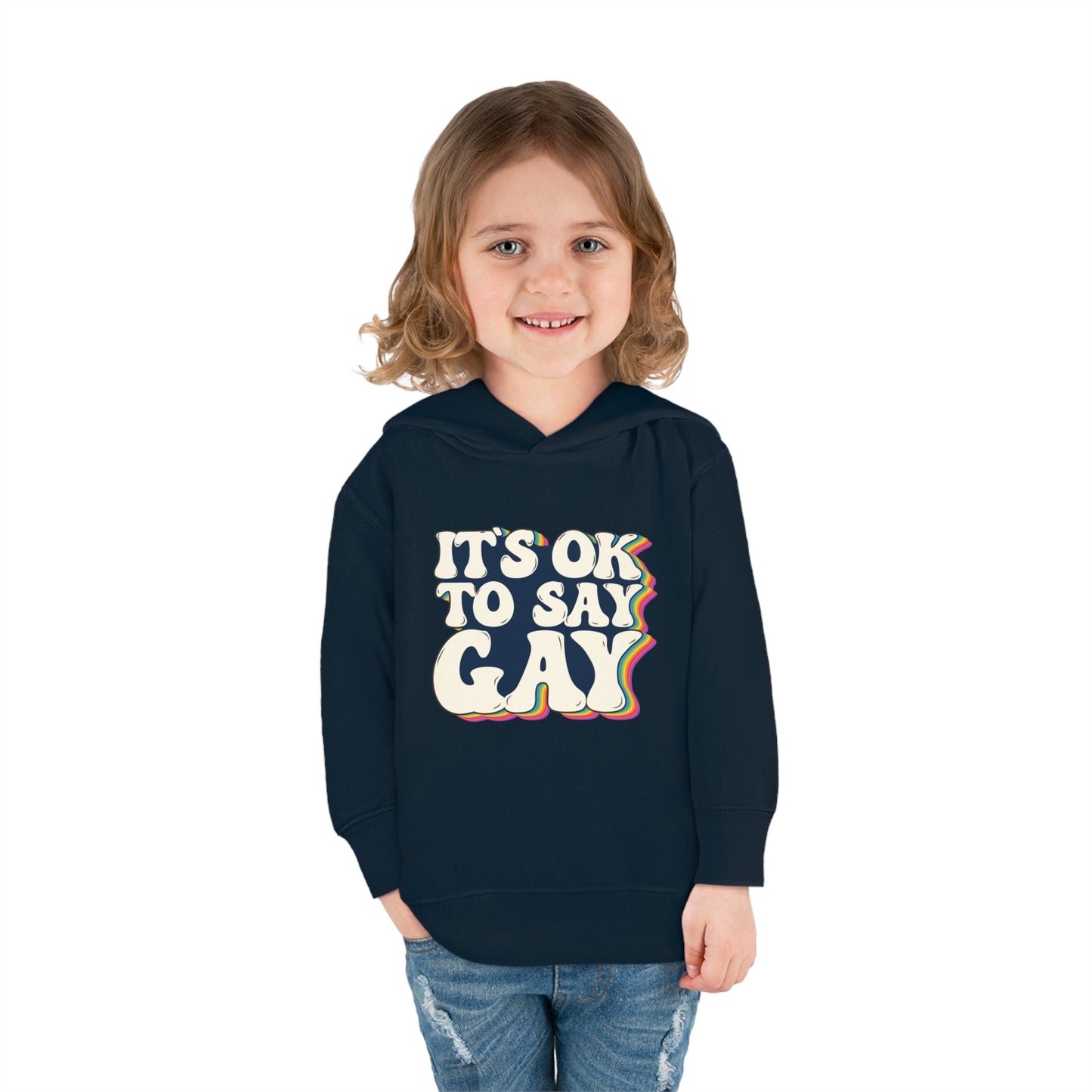 “It’s OK to Say Gay” Toddler Hoodie
