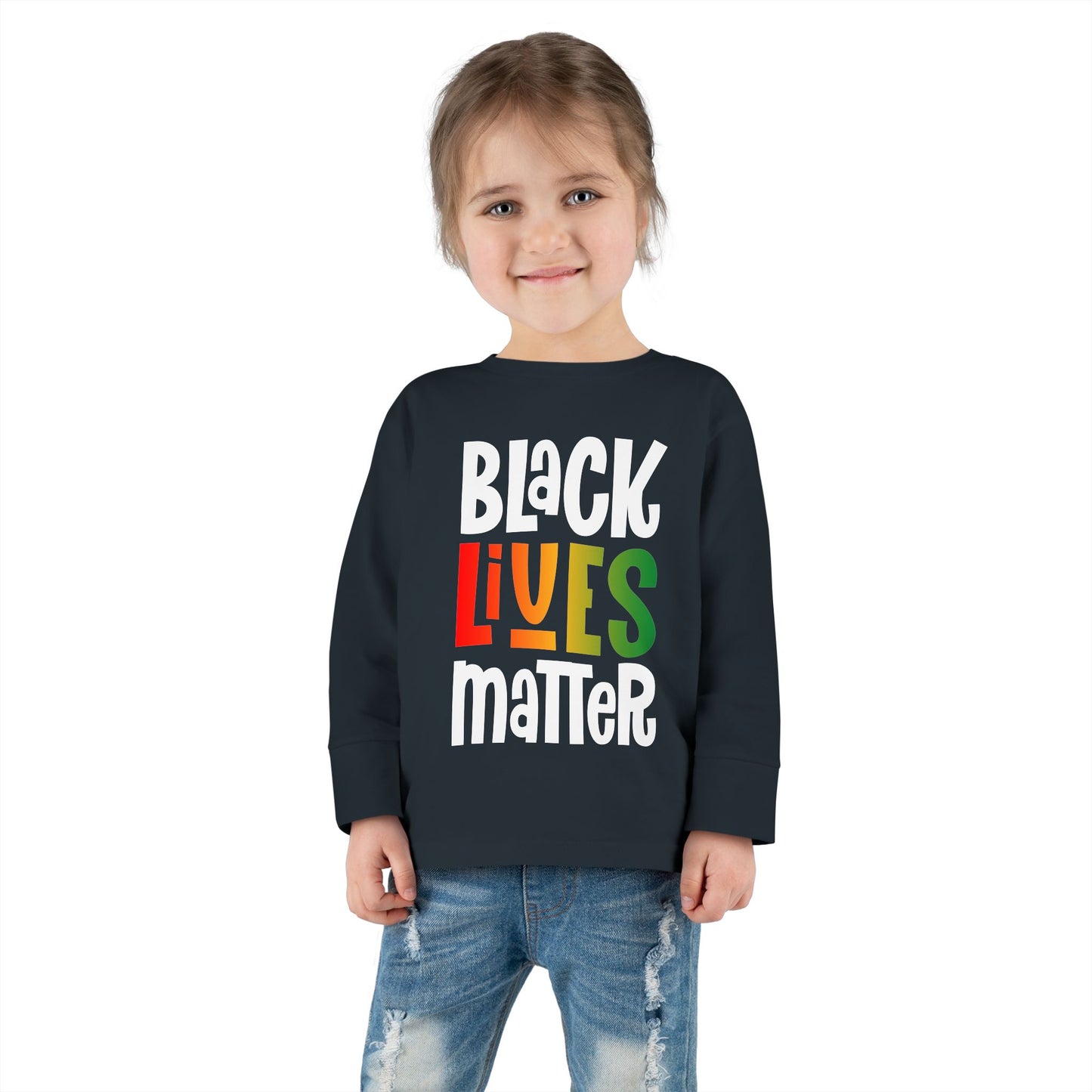 “Black Lives Matter – Solidarity (Pan-Africa 1)” Toddler Long Sleeve Tee