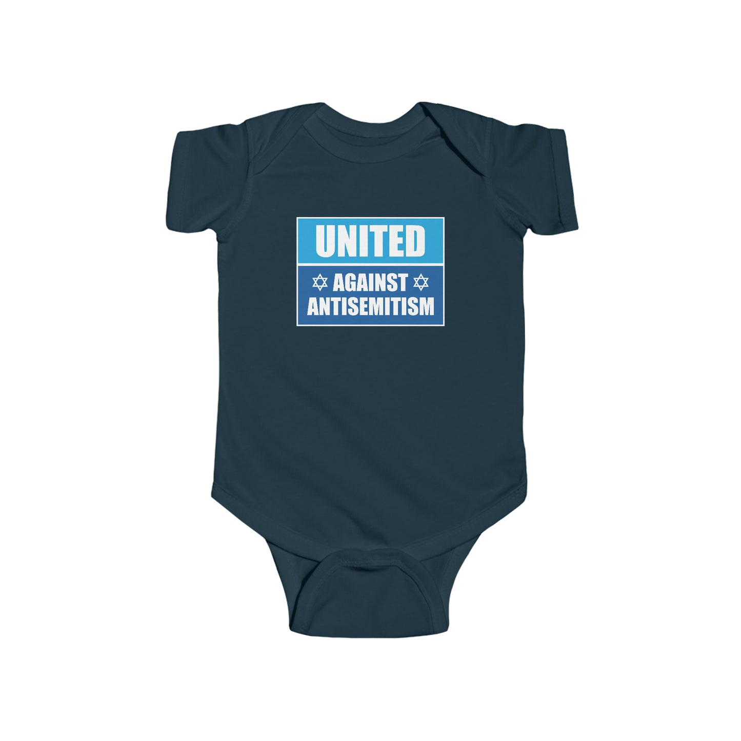 “United Against Antisemitism” Infant Onesie