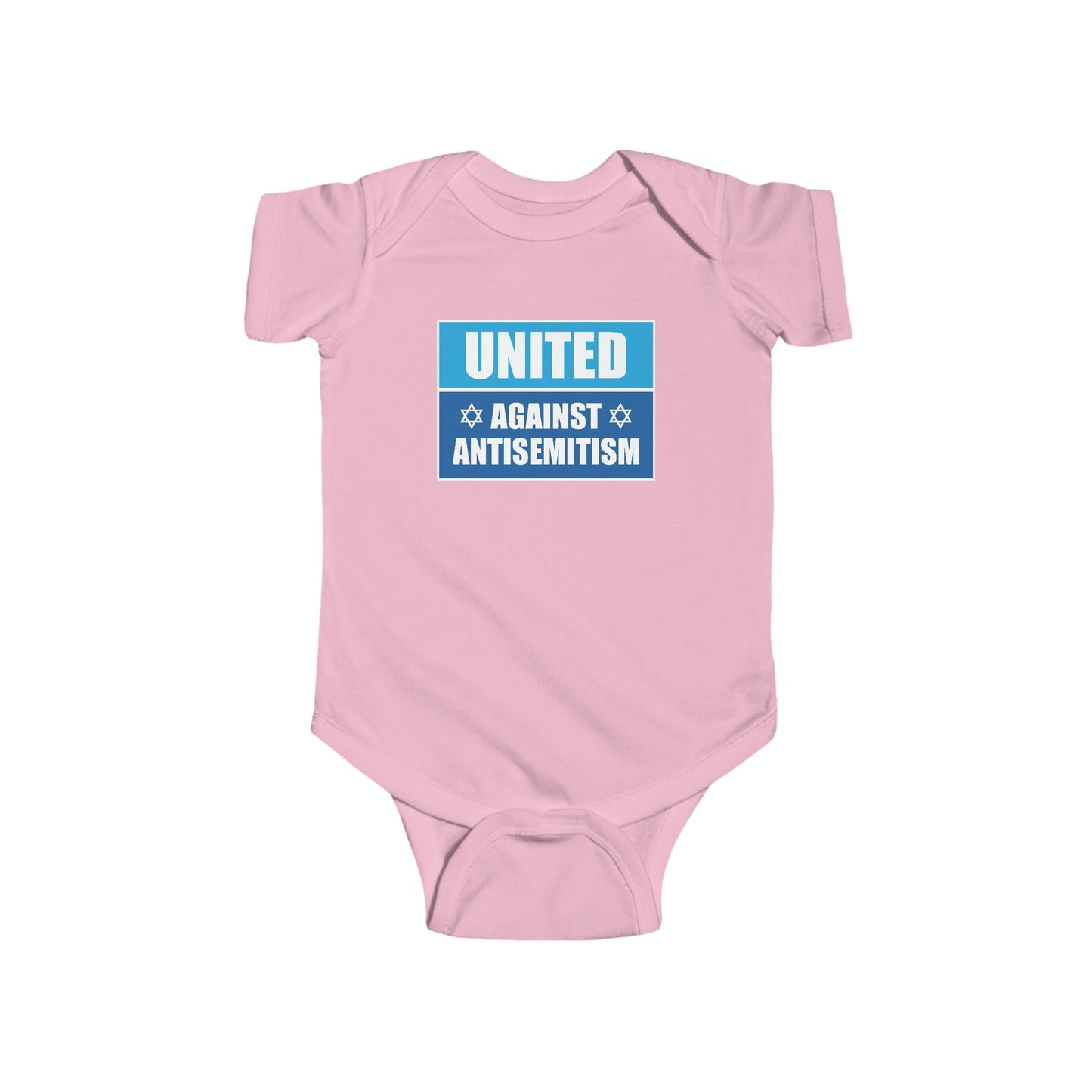 “United Against Antisemitism” Infant Onesie