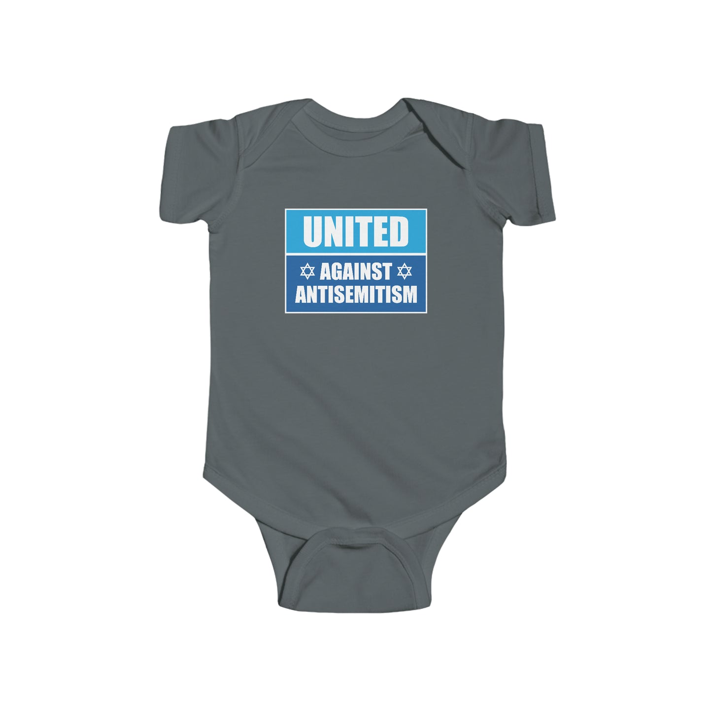 “United Against Antisemitism” Infant Onesie