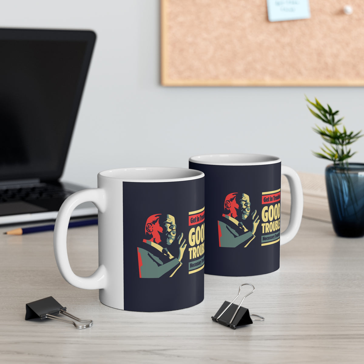 "John Lewis: Good Trouble" 11 oz. Mug