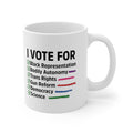 "I Vote For" 11 oz. Mug
