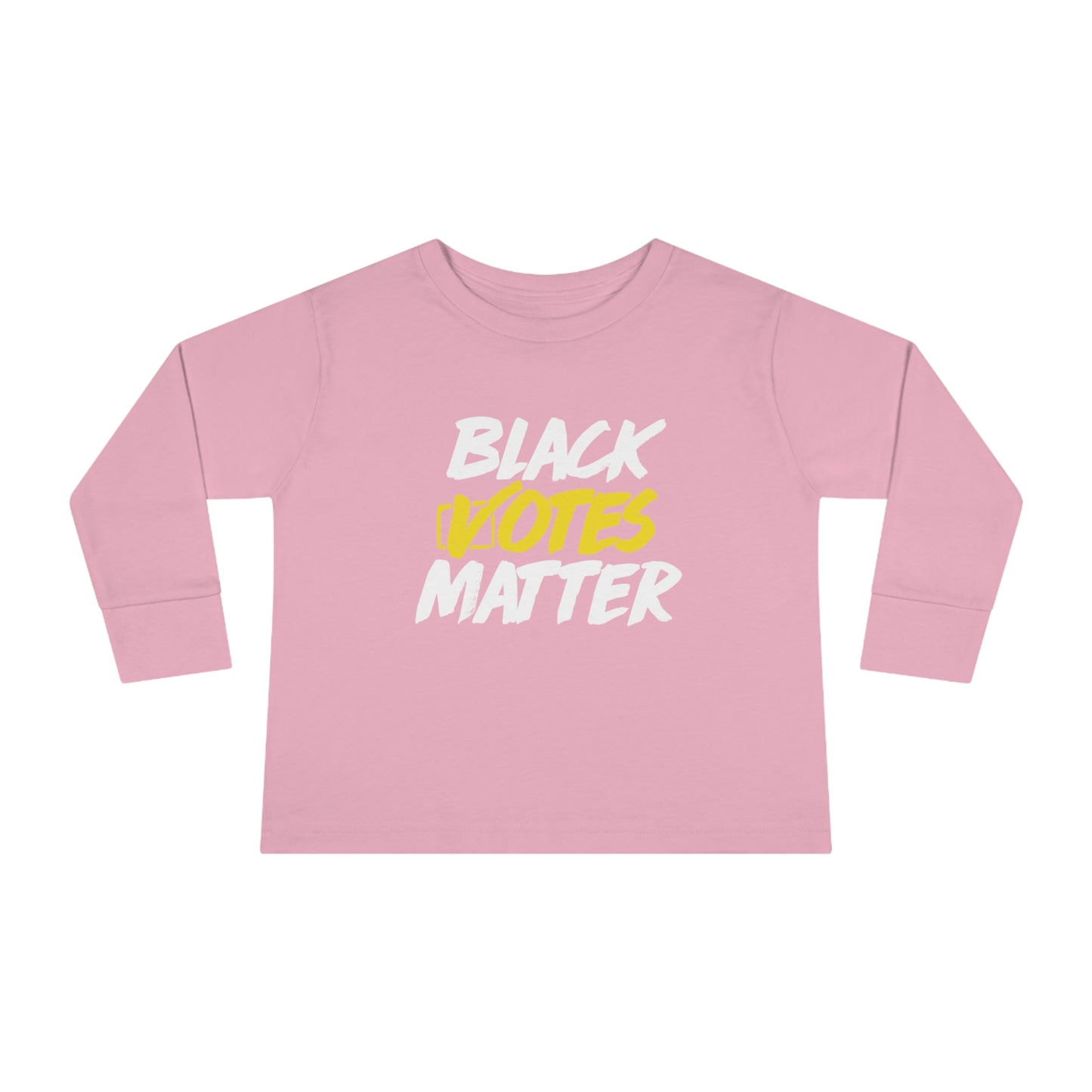 “Black Votes Matter” (white text)" Toddler Long Sleeve Tee