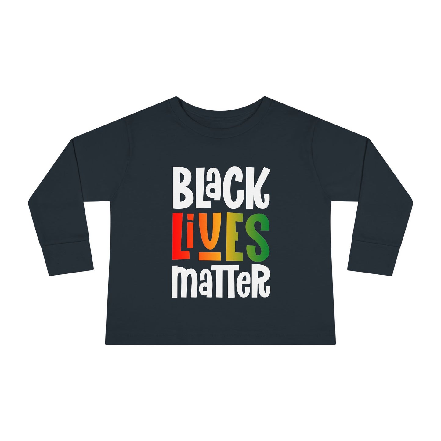 “Black Lives Matter – Solidarity (Pan-Africa 1)” Toddler Long Sleeve Tee