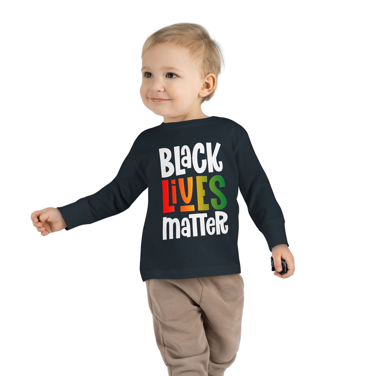 “Black Lives Matter – Solidarity (Pan-Africa 1)” Toddler Long Sleeve Tee