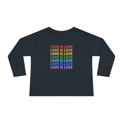 "Love is Love” Toddler Long Sleeve Tee