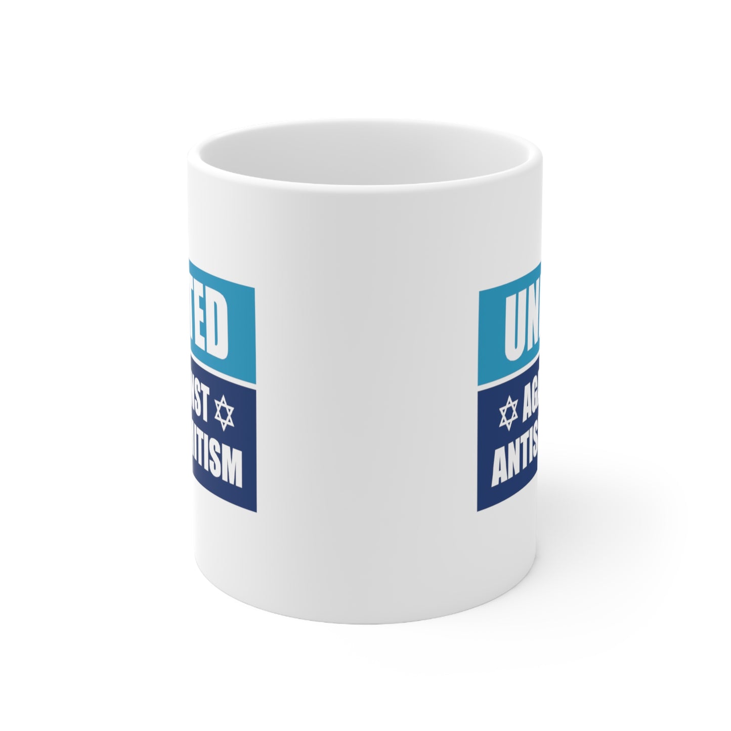 "United Against Antisemitism” 11 oz. Mug